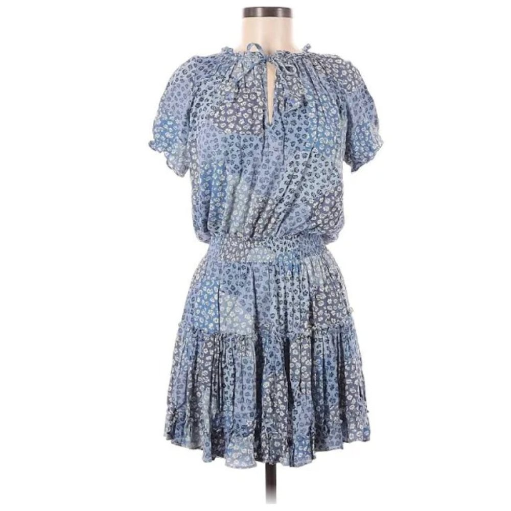 BOGO We're All Pretty Girls Mini Dress in Patchwork Ditsy Floral Pattern